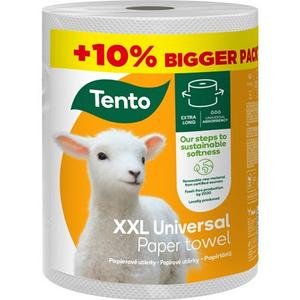 Papierové utierky Tento Universal XXL + 10% - 1 kotúč, 2 vrstvy, 80 m (±5%), 348 útržkov